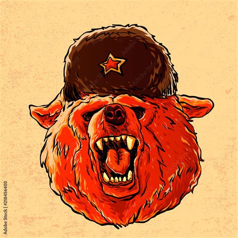 illustration   soviet bear symbol  russiarussian bear stock vector adobe stock