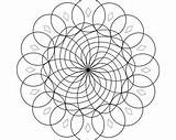 Generative Geeky Mandala sketch template