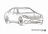 Benz Mercedes Drawing Class Sketch Getdrawings sketch template