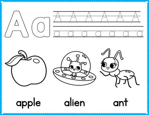 alphabet coloring pages  kindergarten coloring walls