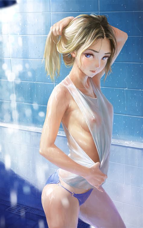 Shower Room By Nababa Anime Art Ecchi Anime Erotic