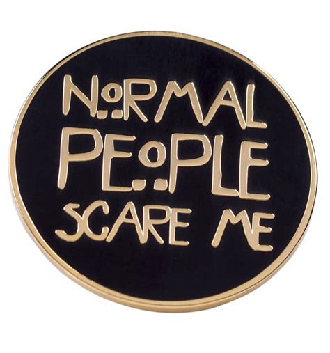 american horror story inspired normal people scare me enamel pin from punky pins