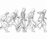 Assassin Unity Coloriage sketch template