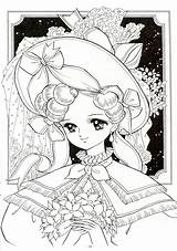 Coloring Pages Shoujo Visit Blank Princess Japanese sketch template