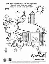 Pbs Kids Pages Coloring Cat Peg Activities Pbskids Sheets sketch template