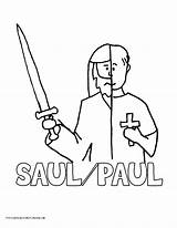 Saul Conversion Crafts sketch template