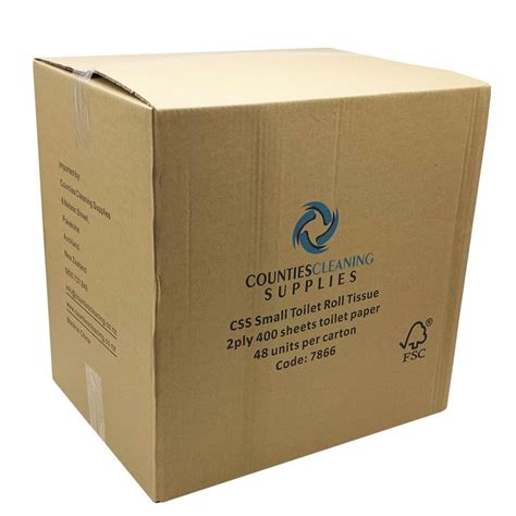 Ccs 2 Ply 400 Sheet Wrapped Toilet Rolls 48 Pack Commercial Cleaning
