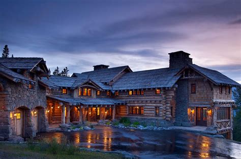 ka architecture cabins   woods rustic exterior montana homes