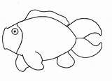 Fish Rainbow Template Coloring Popular sketch template