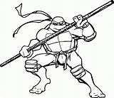 Coloring Ninja Turtles Mutant sketch template