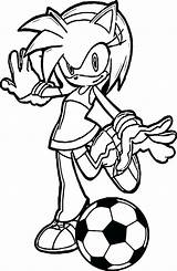 Soccer Coloring Pages Ball Girl Kids Printable Football Drawing Barcelona Rose Getcolorings Amy Getdrawings Color Colouring Print Kick Colorings Choose sketch template