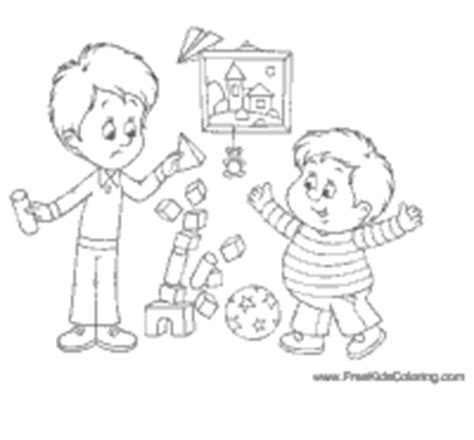 kids playing coloring pages surfnetkids