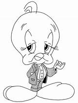 Coloring Pages Tweety Bird Suit Gangster Template Ghetto Printable Drawing Popular sketch template