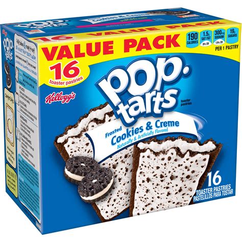 pop tarts breakfast toaster pastries frosted cookies creme