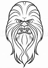 Ewok Chewbacca sketch template