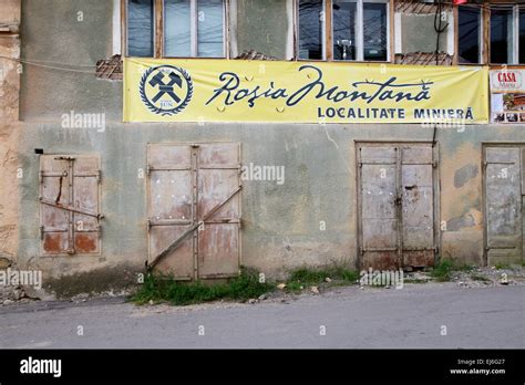abandoned building purchased   mining company  falling  disrepair rosia montana