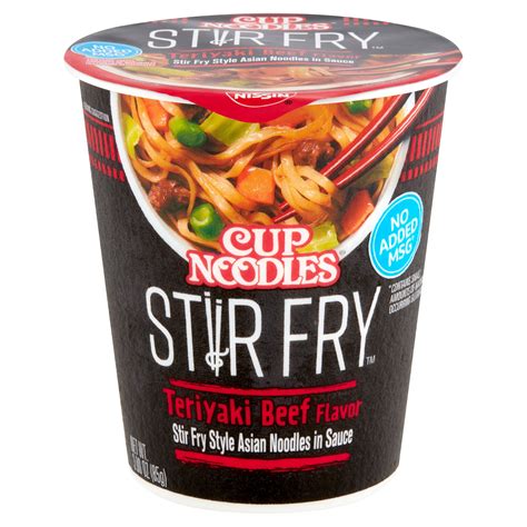 buy nissin cup noodles stir fry teriyaki beef flavor noodles  oz   lowest price