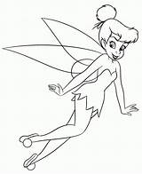 Tinkerbell Coloring Pages Printable Disney Tinker Bell Fairy Print Colouring Flying Sketch Kids Color Sheets Clip Brilliant Fairies Fawn Complete sketch template