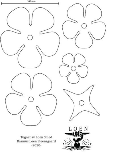 printable metal rose template fillable form