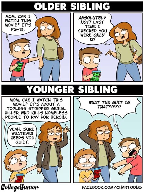 5 comics that perfectly summarize growing up with siblings collegehumor post