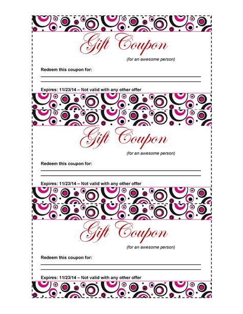 blank coupon template printable blank templates ideas