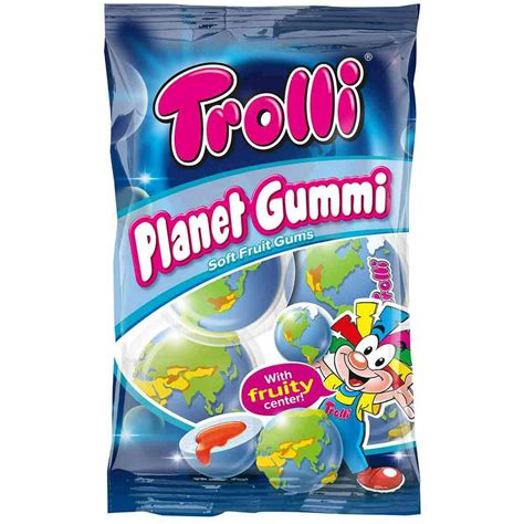 trolli planet gum  pack   foamed sugar gumdrops  fruity