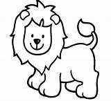 Template Lion Outline Outlines Drawing Cub Easy Coloring Animal Animals Face Templates Cartoon Cute Lamb Clipart Pages Clip Sketch Clipartmag sketch template