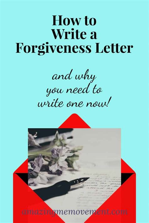 write  forgiveness letter      write