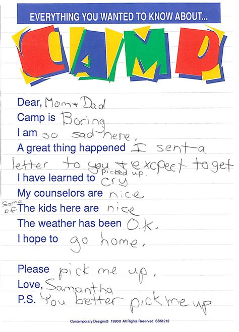 thesupergreat letters  camp part