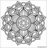 Pages Stylist Luxury Mandala Coloring Color Online sketch template
