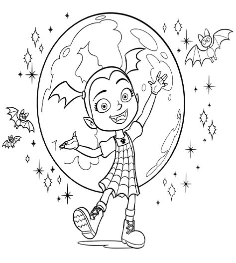 vampirina coloring pages  printable coloring pages  kids