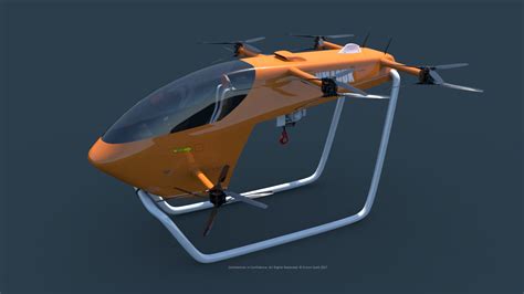 small semi autonomous cargo delivery manned drone concept  adaptable payload options