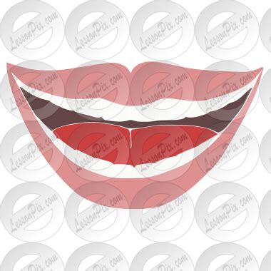 mouth stencil  classroom therapy  great mouth clipart