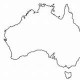 Australia Map Coloring Pages Sketch Template sketch template