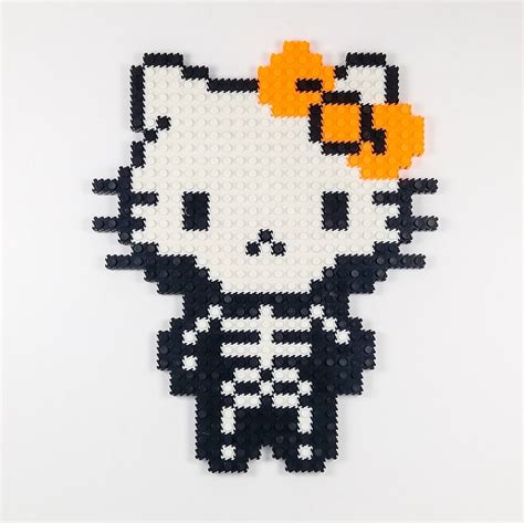 kitty  ready  halloween  pix brix pixel art puzzle