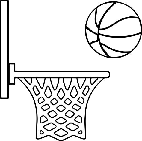 basketball hoop drawing    clipartmag