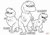 Coloring Ramsey Butch Nash Dinosaur Pages Good Dot sketch template