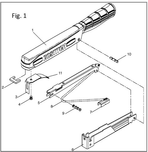 arrow hammer tacker parts diagram