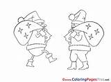 Coloring Christmas Bags Pages Sheet Title sketch template