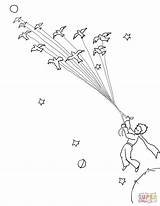 Principe Piccolo Prince Uccelli Migrating Principito Planeta Oiseaux Disegnare Planete sketch template