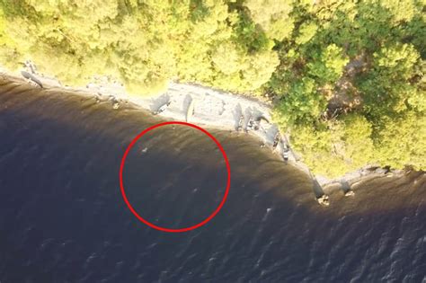 loch ness monster spotted   time  drone footage