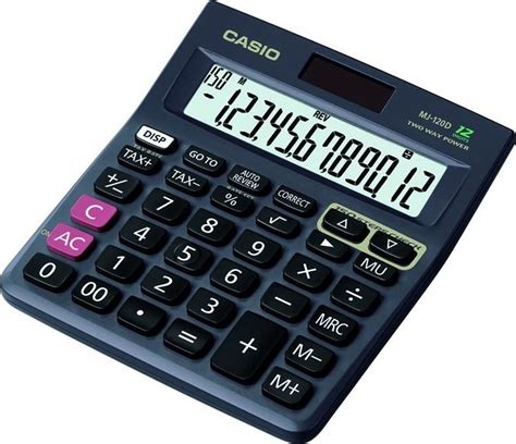 casio electronic calculator big display solar tax calculator mj   buy  price