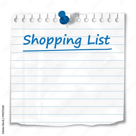 shopping list outline  classroom therapy  great shopping