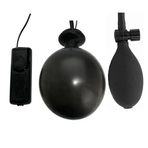 Vibrating Inflatable Butt Plug Balloon Pump Inflatable Expandable For