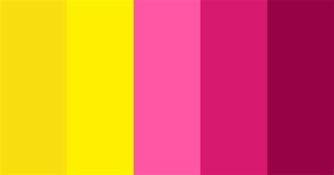 Yellow And Rose Red Color Scheme Pink