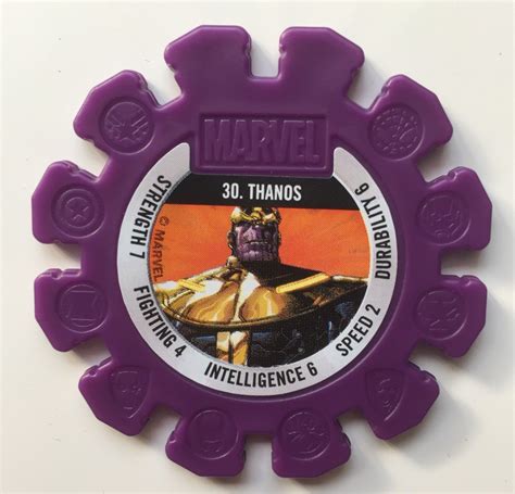 woolworths marvel heroes disc rare   thanos antique price guide details page