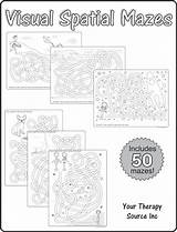 Spatial Mazes Perception Perceptual Occupational Yourtherapysource Pediatric Coordination Growingplay sketch template