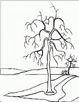 Scenery Coloring Pages Landscape sketch template