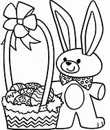 Easter Coloring Basket Pages Egg Eggs Clipart Rabbit Bunny Color Printable Drawing Kids Noahs Ark Print Clip Cliparts Cute Colouring sketch template