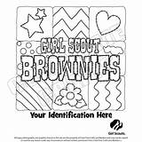 Brownie Brownies Scouts sketch template